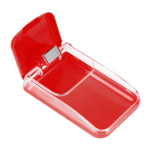 Скрепочница СТАММ, с крышкой, ассорти (ПС-31122)