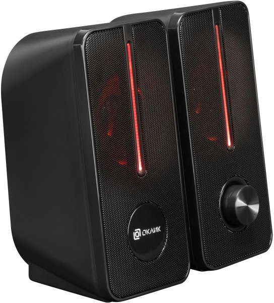 Актив.колонки 2.0 Оклик OK-120U 6Вт,питание от USB, черный