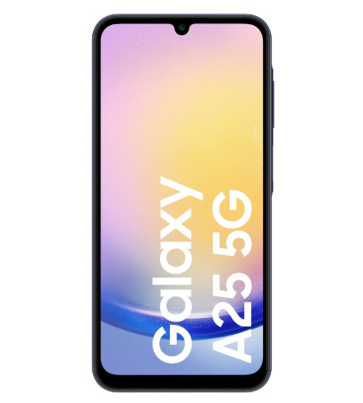 Смартфон Samsung Galaxy A25 6Гб 128Гб SM-A256 Blue Black 6.5", AMOLED, 2340*1080, 2*2.4+6*2.0ГГц, 50+8+2Мп, 13Мп, 5G, NFC, 5000мАч, And 14