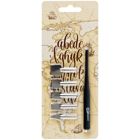 Перья плакатные ArtSpace, 5шт. в наборе с держателем CN_41221