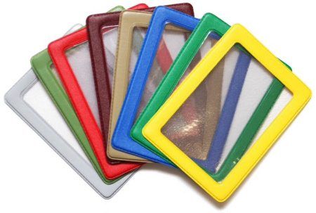 Обложка для проездных документов, ПВХ, в цветной рамке, ассорти, 75*105, ДПС, 2862