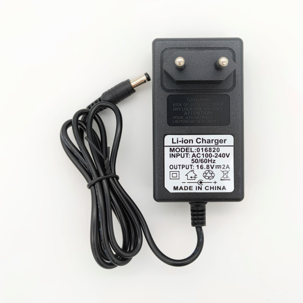 Зарядное устройство Li-ion 4S, 16.8в, 2а, штекер 5.5х2.5, сетевая вилка