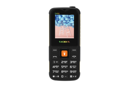 Сотовый Texet TM-D400 Black 2sim/1.77"/128*160/1500мАч/IP54/моноблок