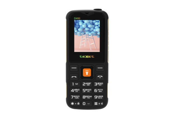Сотовый Texet TM-D400 Black 2sim/1.77"/128*160/1500мАч/IP54/моноблок