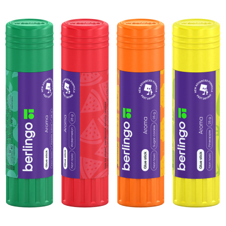 Клей-карандаш BERLINGO 25гр. "Aroma" ароматизир. (FPp_25200)