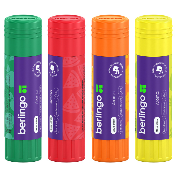 Клей-карандаш BERLINGO 25гр. "Aroma" ароматизир. (FPp_25200)