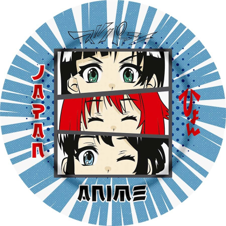 Бумажные тарелки 18 см "Аниме" набор 10шт (ч47916)