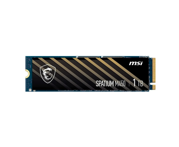 SSD-накопитель M.2 1Тб MSI SPATIUM M450 [S78-440L980-P83] (TLC 3D NAND,NVMe,3600/3000 Мб/с)