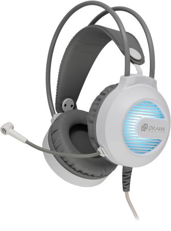 Игровая гарнитура Оклик HS-L300G полноразмерные, кабель 2.2м, White