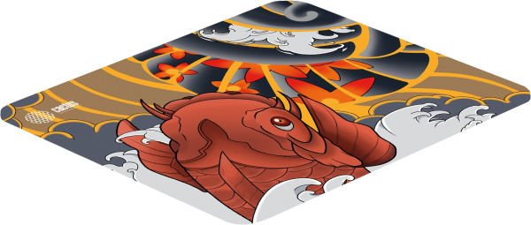 Игровой коврик Cactus CS-MP-PRO04XL Fish 400x300x3мм