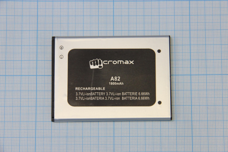 АКБ (аккумулятор) Micromax A82 3.7V 1800mAh