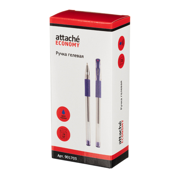 Ручка гелевая Attache "Economy" 0,5мм., синяя (901703)