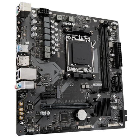 Мат.плата SocAM5 AMD A620 Gigabyte A620M H (mATX,2DDR5,M.2,PCI-E16,PCI-E,HDMI,DP,PC6400)