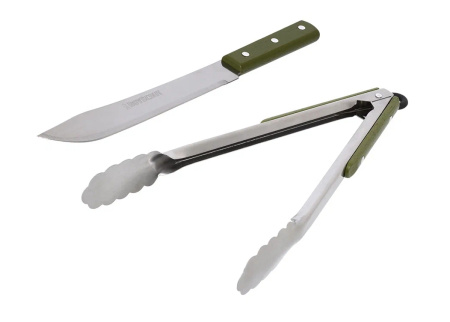 Набор для барбекю Boyscout, щипцы + нож (61583)