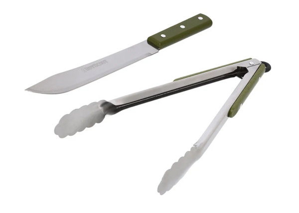 Набор для барбекю Boyscout, щипцы + нож (61583)