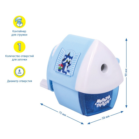 Точилка механическая Мульти-Пульти "Енот на крыше" (MS_10467)