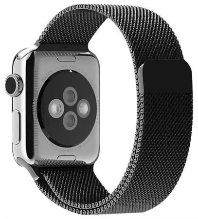 Ремешок Zibelino Metal Milanese loop для Apple Watch 42/44 мм (ZBM-APL-42-GRY) серый