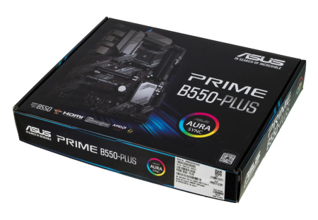 Мат.плата SocAM4 AMD B550 Asus PRIME B550-PLUS (ATX,4DDR4,ECC/non-ECC,2M.2,2PCI-16,3PCI-E,DP,HDMI)