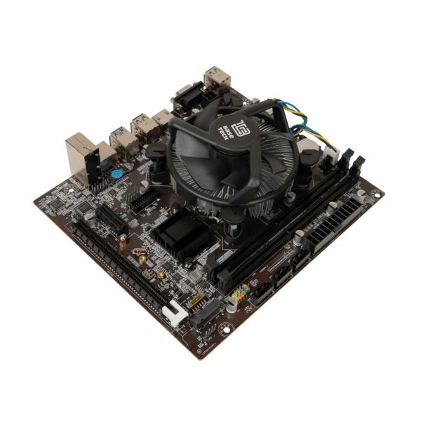 Мат.плата S1151 с процессором i5-6600 и кулером BaseTech H110M-K (mATX,2DDR4,M.2,3SATA,VGA,HDMI,PC2666)[BT-H110M-K-6600]