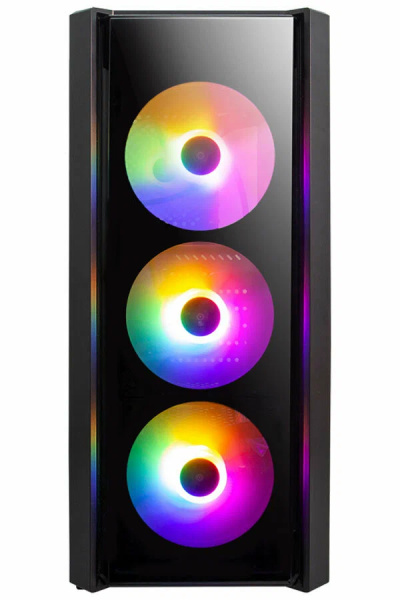 Распродажа! Корпус ATX Б_БП 1STPLAYER FIRE DANCING V4-G (USB, Audio, 4x120mm LED, черный)[V4-G-4F1](мятая упаковка)