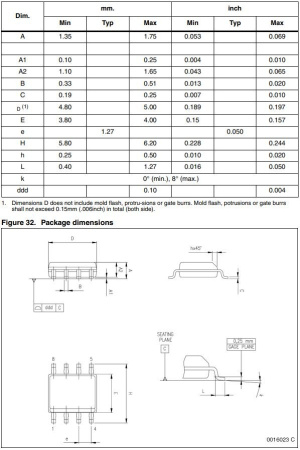 Микросхема L6562ADTR, контроллер PFC, SO8