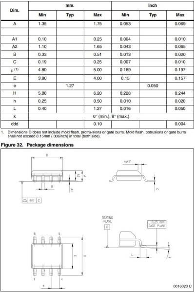 Микросхема L6562ADTR, контроллер PFC, SO8