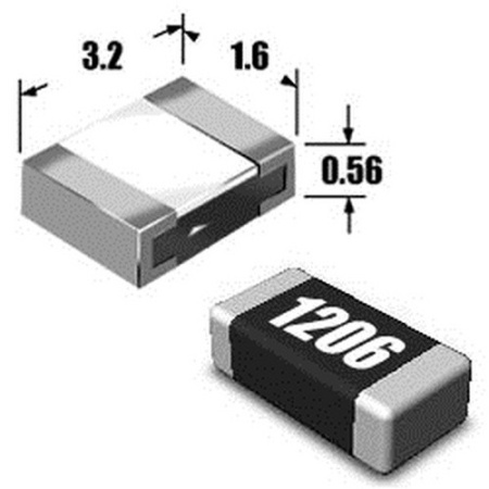 Резистор SMD 1206       56ом, 5%, Elzet