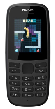 Сотовый Nokia 105 DS Чёрный 2sim/1.77"/160*120/4Mb/800мАч/моноблок