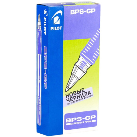Ручка шариковая PILOT "BPS" синяя, грип, 0,5мм BPS-GP-EF-L