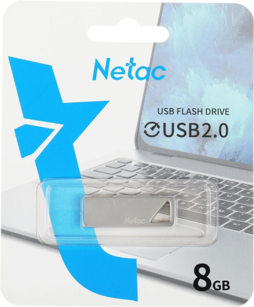 Флеш-накопитель USB2.0 8Gb Netac U326 (NT03U326N-008G-20PN) металл