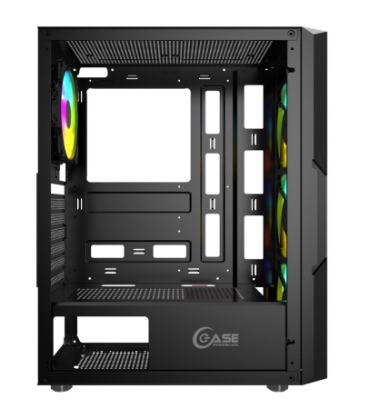 Корпус ATX Б_БП Powercase Mistral T4B (USB3.0, Audio, WN, LED, черный)[CMITB-L4]