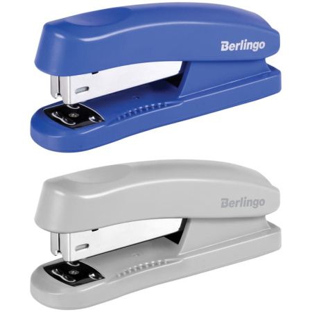 Степлер №24/6 BERLINGO "Universal" на 30л. пластик, ассорти (H3101)