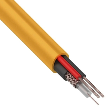 Кабель видеоконтроля КВК-П-2 нг(А)-HF 2х0.5, отрезок 8м, Rexant 01-4220