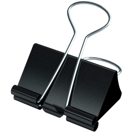 Зажимы для бумаг 41мм. BERLINGO 12шт. черные (BC1241)