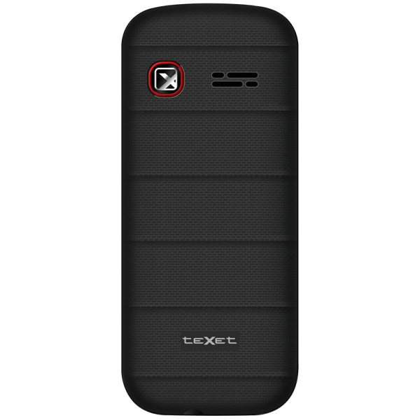 Сотовый Texet TM-130 Black-Red 2sim/1.77"/128*160/-/microSD/-/Bt/600мАч/фонарик/моноблок