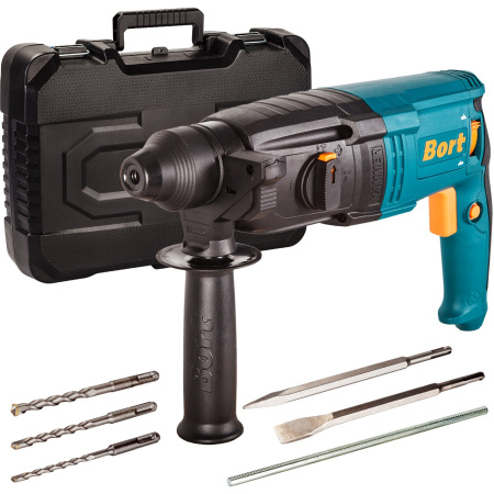 Перфоратор Bort BHD-920X 900Вт, 3 реж., 3.5Дж, 0-900 об/мин, 0-5000 уд/мин, реверс, SDS-plus