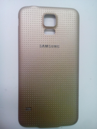 Задняя крышка Samsung G900/S5 золото