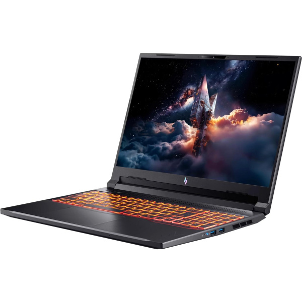 Ноутбук/ ACER Aspire Nitro V16 ANV16-42-R73R 16"(1920x1200 IPS (180Hz) )/AMD Ryzen 7 260(3.8Ghz)/16384Mb/512PCISSDGb/noDVD/Ext:NVIDIA GeForce RTX 5070(8192Mb)/Cam/BT/WiFi/76WHr/war 1y/2.1kg/black/NoOS