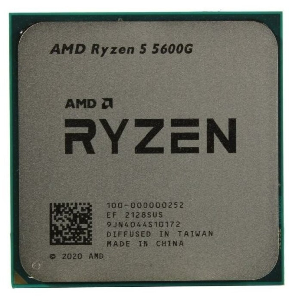 Процессор AMD AM4 Ryzen 5 5600G (6ядер/12потоков*3,9ГГц-4,4ГГц,16Мб,Vega7,65Вт) oem