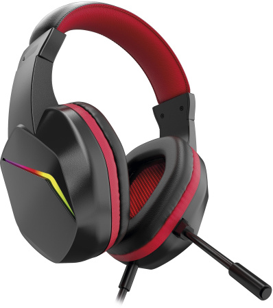 Игровая гарнитура Оклик HS-L335G полноразмерные, USB, кабель 1,8м, Black