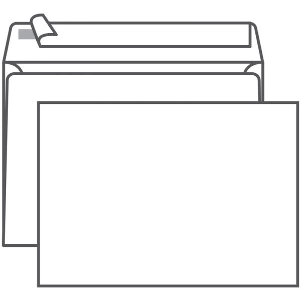 Конверт С5 РяжскГознак без подсказа, без окна, 162*229 отрывная лента (ш/к-70826)