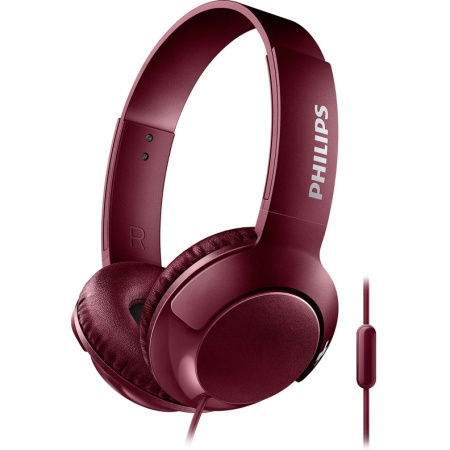 Гарнитура проводная Philips SHL3075RD/00 накладные, 32 Ом, 103дБ, кабель 1.2м, Красный