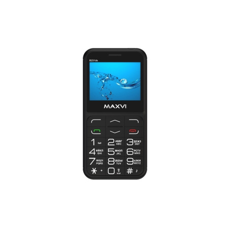 Сотовый Maxvi B231ds Black 2sim/2.31"/320*240/microSD/0.3МП/Bt/1400мАч/моноблок