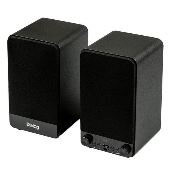 Актив.колонки 2.0 Dialog Jazz AJ-13 30Вт, Bluetooth, USB, дерево, microSD, Black