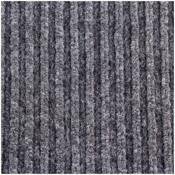 Коврик входной влаговпитывающий, ворсовый, ребристый OfficeClean, 120*150см, серый (285741)
