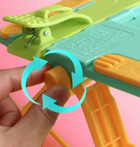 Подставка для книг Kaba с расширителями до А4, регулируемая, голубая (КВХ-6221Е)