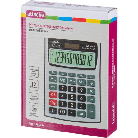 Калькулятор Attache AC-222 12 разр. (1550714)