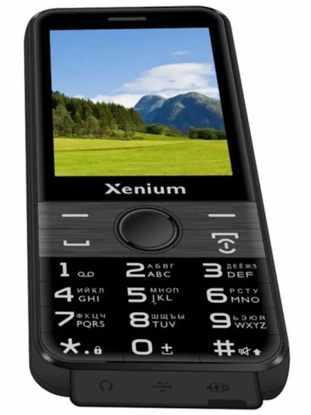 Сотовый Xenium X800 черный 2sim/2.8"/320*240/32Mb/microSD/0.3Мп/Bt/3000мАч/моноблок