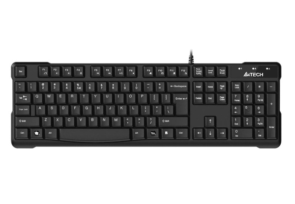 Клавиатура USB A4Tech KR-750 мембранная, 104 клавиши, Black