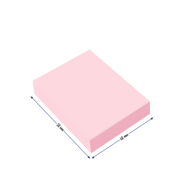 Блок самоклеящийся BERLINGO 50*40 мм. "Ultra Sticky" 12 блоков. 100л., 3 пастельных цвета (LSn_39001)